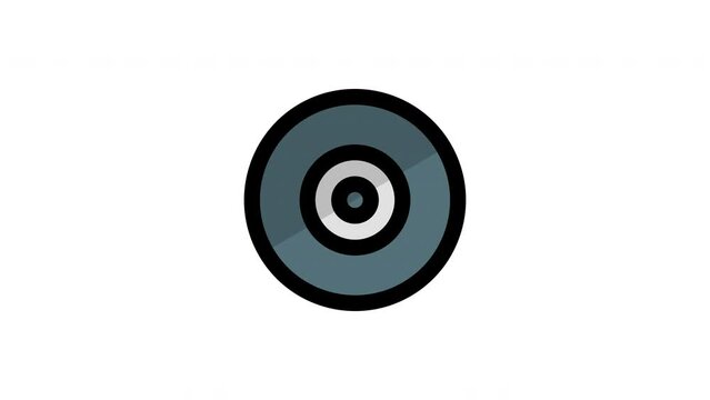 CD animated icon with alpha channel. Perfect for project and Explainer Video