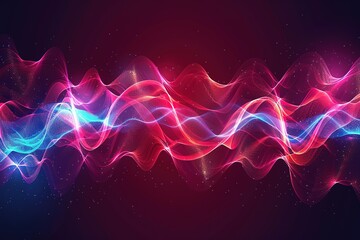 Fototapeta premium Wave line flowing rainbow color