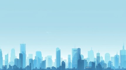 Fototapeta premium Abstract Vector Illustration, Futuristic blue Urban city Landscape with Advanced Smart City Technology, Graphic Resources, Wallpapers, Brochure, Websites, banner design, Advertising, web, background 