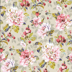 seamless pattern with flowers