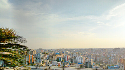 Fototapeta premium Amazing view of cloudy sunset sky