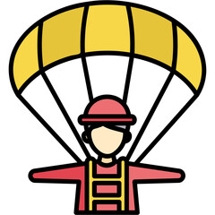 Parachute Sticker