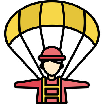recommend clip art: Parachute Sticker