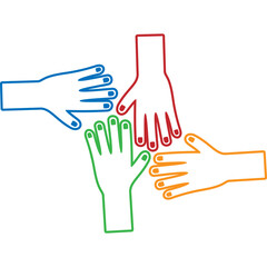 Colorfull Friendship Day Hands