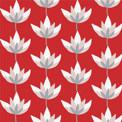 Seamless floral pattern on pastel background. Cute flower design for card, wallpaper, fabric, textile, fashion, flyer, banner, cover, and more.
