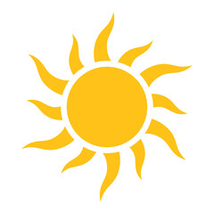sun icon. yellow sun symbol. transparent png and vector illustration. 