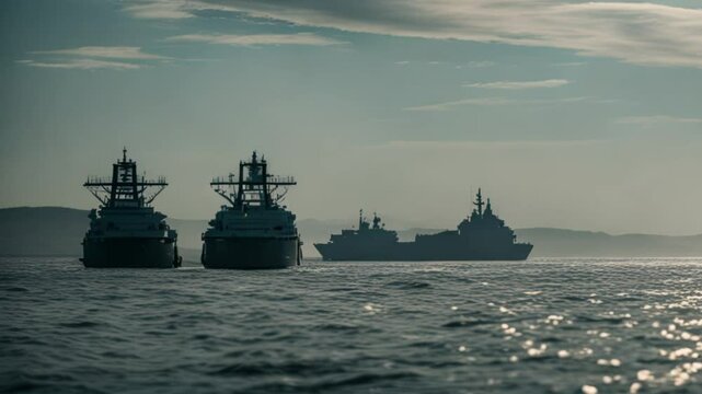 ship in the sea