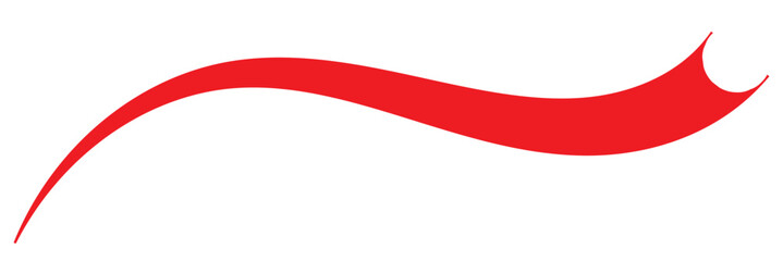 Typographic swash and swooshes tails. Retro swishes and swashes for athletic typography, logos, baseball font
