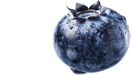 Blueberry isolated on a transparent background