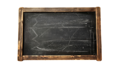 blackboard isolated on a transparent background