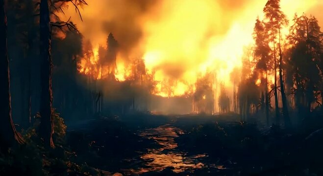 deforestation by fire