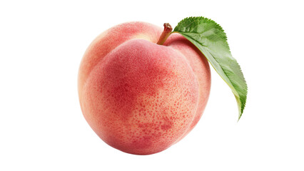 Peach isolated on a transparent background