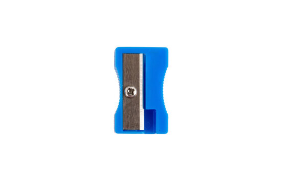 Pencil sharpener isolated on white transparent, top view, School supply	 - Powered by Adobe