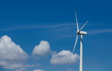 wind turbines farm, wind power generation equipment, clean energy concept, renewable energy