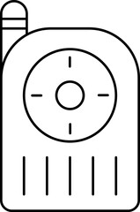 Set of Internet of Things Icons set. Industry 4.0 concept Outline icon collection contain automation, iot, connection, cloud computing, system integration and big data - Vector illustration.