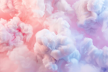 Fototapeta premium Generative ai on theme of beautiful texture soft fluffy cotton, design natural abstract background