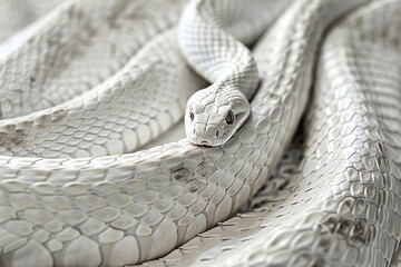 Fototapeta premium Generative ai on theme of beautiful texture snake skin for design natural abstract background