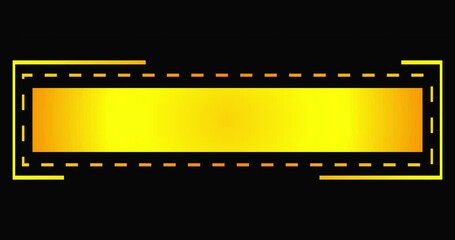 Modern cool-designed Gold lower third in 4K alpha channel. Stunning 4K-alpha channel lower third quality for a title, TV news, information call box bars, and news channels. 