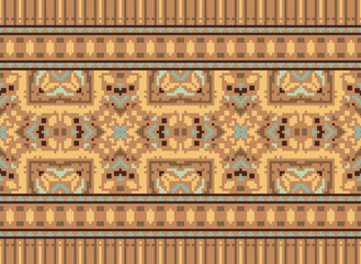 Ethnic Pattern. Tribal seamless pattern Aztec Vintage Native American ethnic vector background. vector image. Mexican blanket stripes seamless pattern.