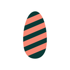 simple nail art diagonal line pattern vector illustration template design