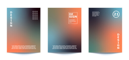 set template Abstract Blurred Colorful Background For banner, flyer, covers, wallpapers, brands, social media and other mobile projects