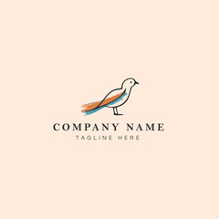 bird logo design vector graphic symbol icon sign illustration creative idea isolated background