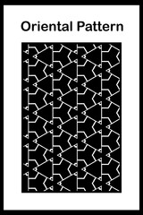 Oriental  pattern for fabric, wallpaper, flyer, business card. For use in graphics.