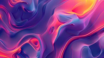 Obraz premium Abstract Swirling Purple and Pink Liquid Background