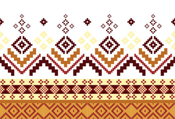 abstract Traditional geometric ethnic fabric pattern ornate elements with ethnic patterns design for textiles, rugs, clothing, sarong, scarf, batik, wrap, embroidery, print, curtain, carpet