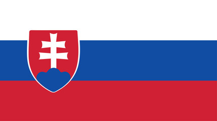 Obraz premium Official vector flag of Slovakia. Illustration eps10.