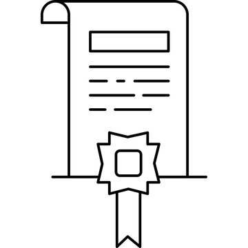 black and white certificate document clip art preview