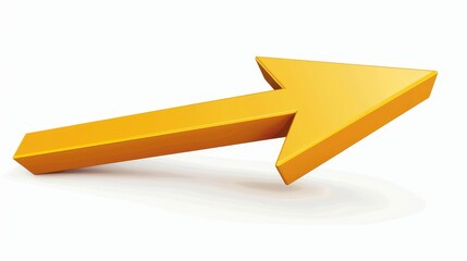 3D cursor arrow icon isolated on white background. Vector illustration.