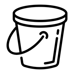 bucket Line Icon