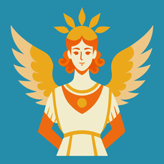 girl with wings vector design illustration