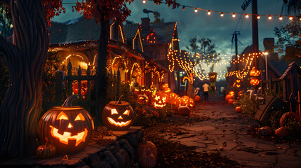 This Halloween is adorned with pumpkins in every nook and cranny of the town.
