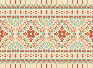 Aztec tribal geometric ethnic seamless pattern. Vintage Native American ethnic vector background. Traditional ornament; Hawaiian Tribal. American, Mexican style.