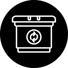 Packaging reduction Vector Line White Circle Black