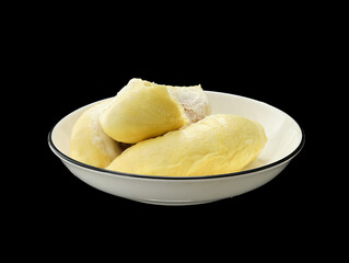 Break off the fresh durian flesh of summer