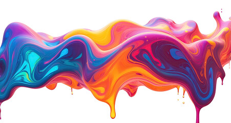 3D Fluid art image, abstract Flow background with chaotic waves and flowing vortex effects.