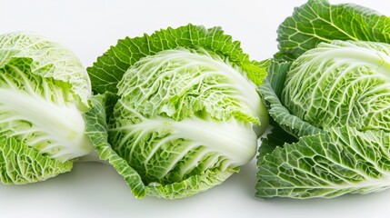 Fototapeta premium Detailed photograph of green cabbage