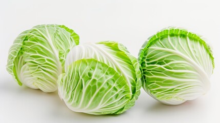 Fototapeta premium Detailed photograph of green cabbage