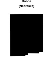 Boone County (Nebraska) blank outline map