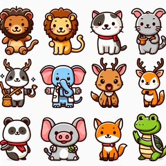 Obraz premium set of animals