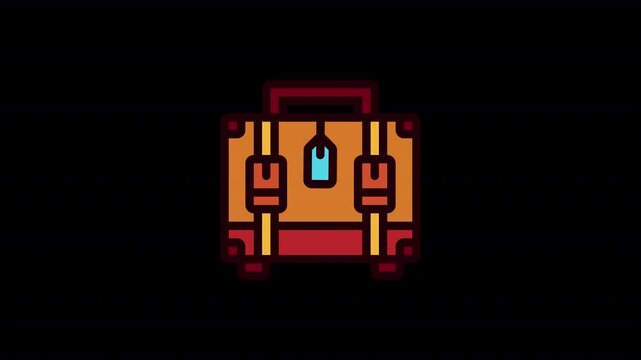 Suitcase motion icon. which can be used for various purposes such as websites, mobile apps, presentation and others.