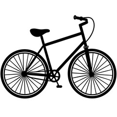 bicycle black silhouette art illustration