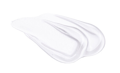 cosmetic smears cream gel texture on transparent background