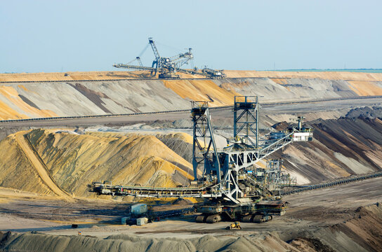 Open pit coal mine at Hambach, Germany