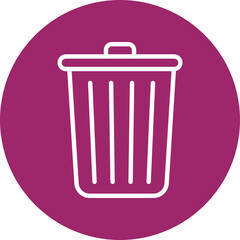 Delete Vector Line White Circles Multicolors