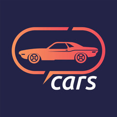 Fototapeta premium vintage car vector logistics vehicle
