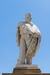 View of Statue of Garibaldi in Todi - Umbria - Italy